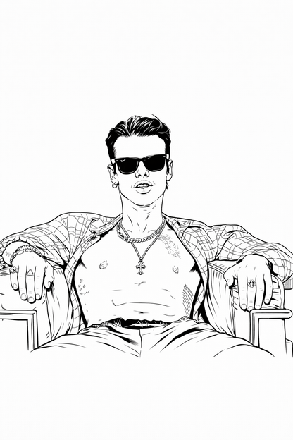 Yungblud colouring book
