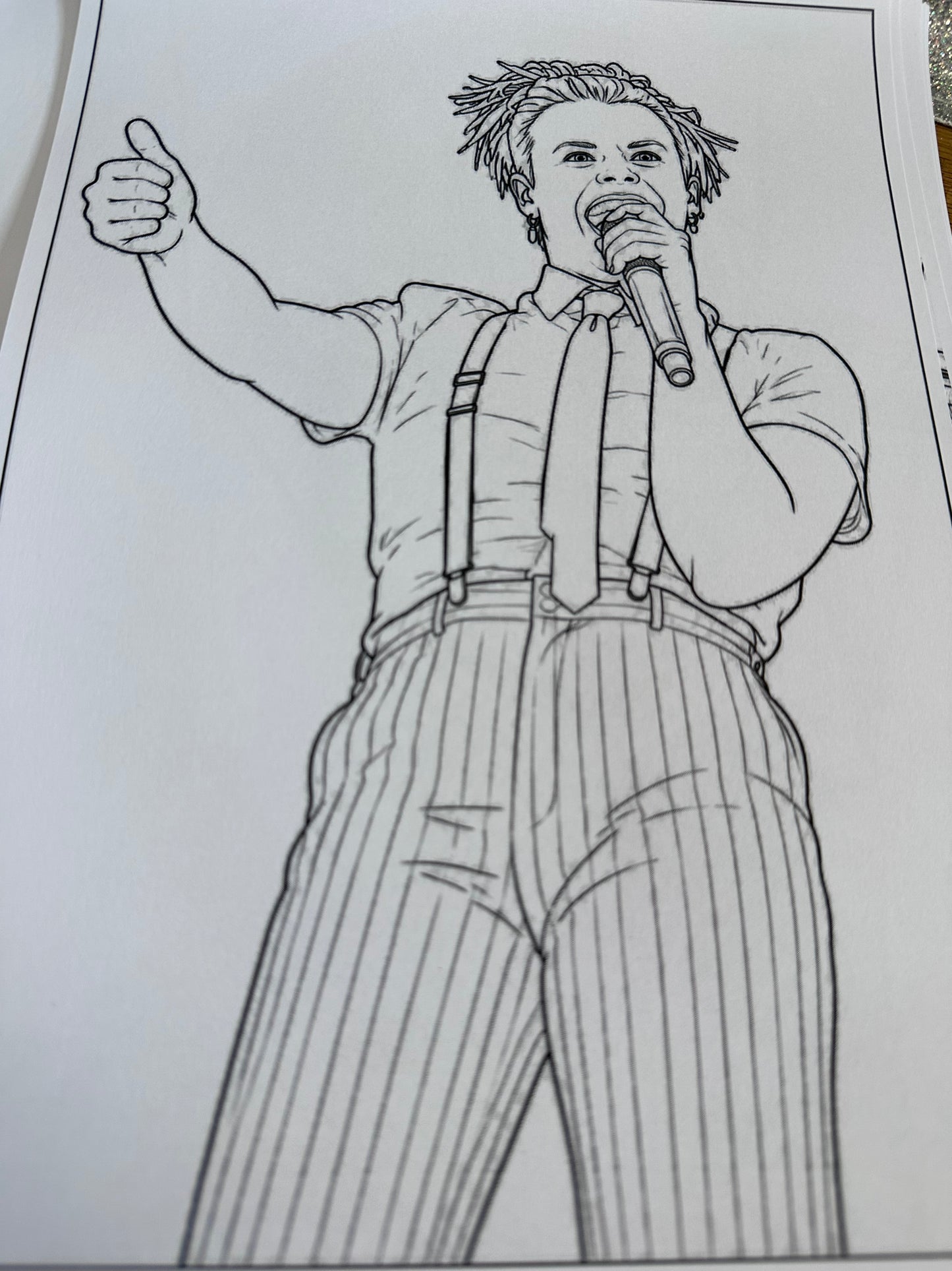 Yungblud colouring book Version 2