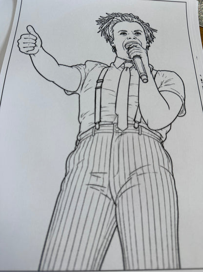 Yungblud colouring book Version 2